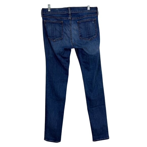 Rag and Bone Jeans Womens Skinny Blue Denim Size 30 - Picture 2 of 9